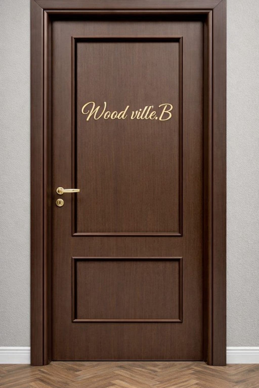 Minimal Wooden Door